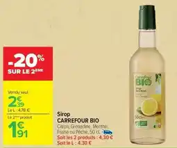 Carrefour Market Carrefour - sirop offre