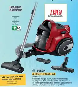 Proxi Confort BOSCH Aspirateur sans sac bgc05a322 offre