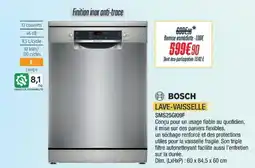 Proxi Confort BOSCH Lave-vaisselle sms25g109f offre