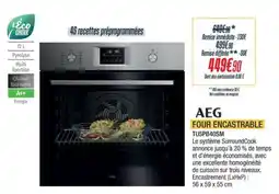 Proxi Confort AEG Four encastrable tu5pb40sm offre