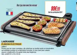 Proxi Confort LAGRANGE Plancha électrique offre