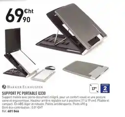 Hyperburo BAKKER ELKHUIZEN Support pc portable q330 offre