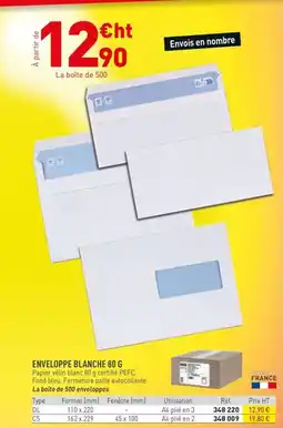 Hyperburo Enveloppe blanche offre
