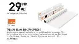 Hyperburo NOBO Tableau blanc électrostatique offre