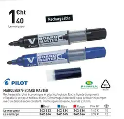 Hyperburo PILOT Marqueur v-board master offre