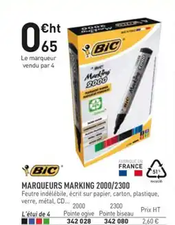 Hyperburo BIC Marqueurs marking 2000/2300 offre