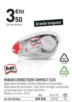 Hyperburo PRITT Ruban correcteur compact flex offre