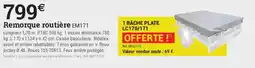 Espace emeraude Remorque routière EM171 offre