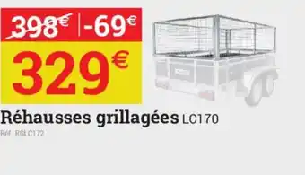 Réhausses grillagées LC170