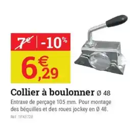 Espace emeraude Collier à boulonner offre