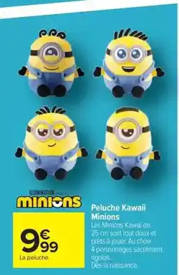 Carrefour Drive Minions - peluche kawaii offre