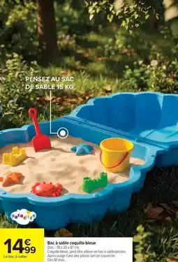 Carrefour Drive Dim - bac à sable coquille biste offre