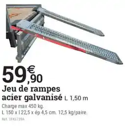 Espace emeraude Jeu de rampes acier galvanisé offre