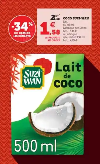 Super U Coco suzi-wan offre