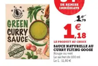 Super U Sauce naturelle au curry flying goose offre