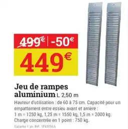 Espace emeraude Jeu de rampes aluminium offre