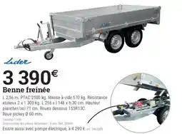 Espace emeraude LIDER Benne freinée offre