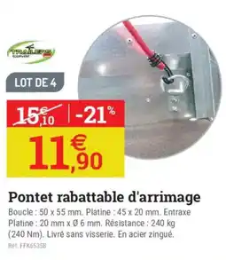 Espace emeraude Pontet rabattable d'arrimage offre