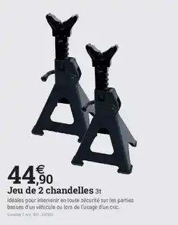 Espace emeraude Jeu de 2 chandelles offre