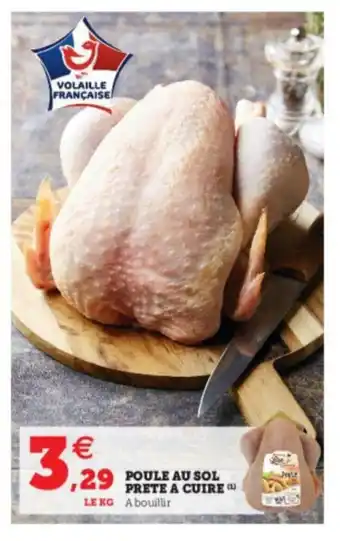 Super U Poule au sol prete a cuire offre