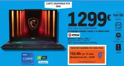 E.Leclerc MSI Pc portable gaming cyborg 17 b13wfkg-090fr offre