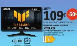 E.Leclerc ASUS Moniteur gaming vg279q5a offre