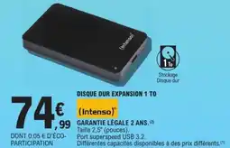 E.Leclerc INTENSO Disque dur expansion 1 to offre