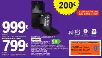 SAMSUNG Smartphone galaxy z flip7 fe