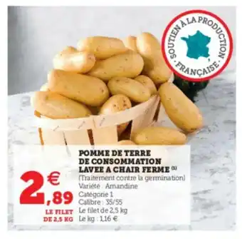 Super U Pomme de terre de consommation offre