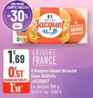 G20 Jacquet - burgers géant brioché offre