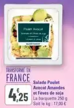G20 Salade poulet avocat amandes et fèves de soja offre