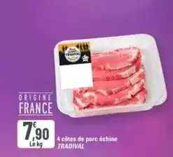 G20 Tradival - 4 côtes de porc échine offre