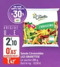 G20 Les crudettes - salade l'irrésistible offre