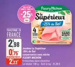 G20 Fleury michon - 25% de sel offre