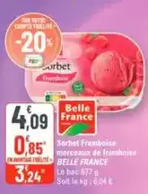G20 Belle france - sorbet framboise morceaux de framboise offre