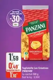 G20 Panzani - tagliatelle les creatives offre