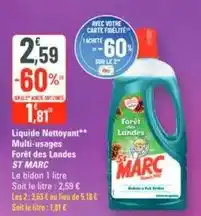 G20 St marc - liquide nettoyant multi-usages forêt des landes st marc offre