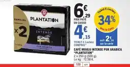 E.Leclerc Plantation - cafe moulu intense pur arabica offre