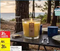 Carrefour Drive Bougie verre nina offre