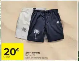 Carrefour Drive Short homme offre