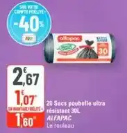G20 20 sacs poubelle ultra résistant offre