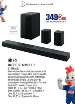 Extra LG Barre de son 5.1.1 s70tr.aeu offre