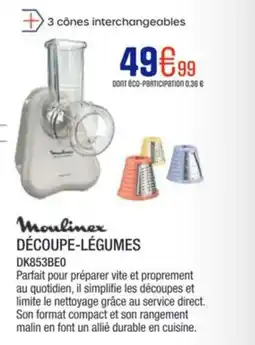Extra MOULINEX Découpe-légumes dk853be0 offre