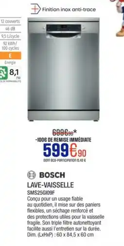 Extra BOSCH Lave-vaisselle offre