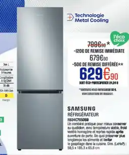Extra SAMSUNG Réfrigérateur rb34c705ds9 offre