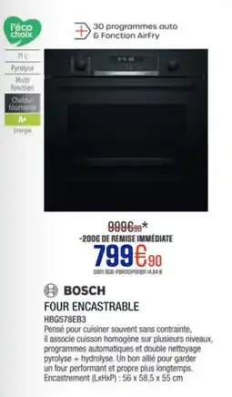 Extra BOSCH Four encastrable offre
