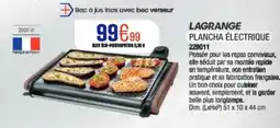 Extra LAGRANGE Plancha électrique offre