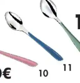 E.Leclerc Cuillère à café Éclat nature bleu marine en inox offre