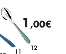 E.Leclerc Cuillère à café margaux vert d'eau en inox offre
