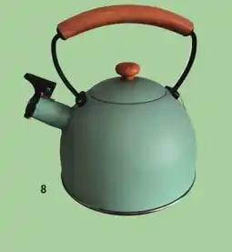 E.Leclerc Bouilloire à sifflet en inox couleur sauge offre